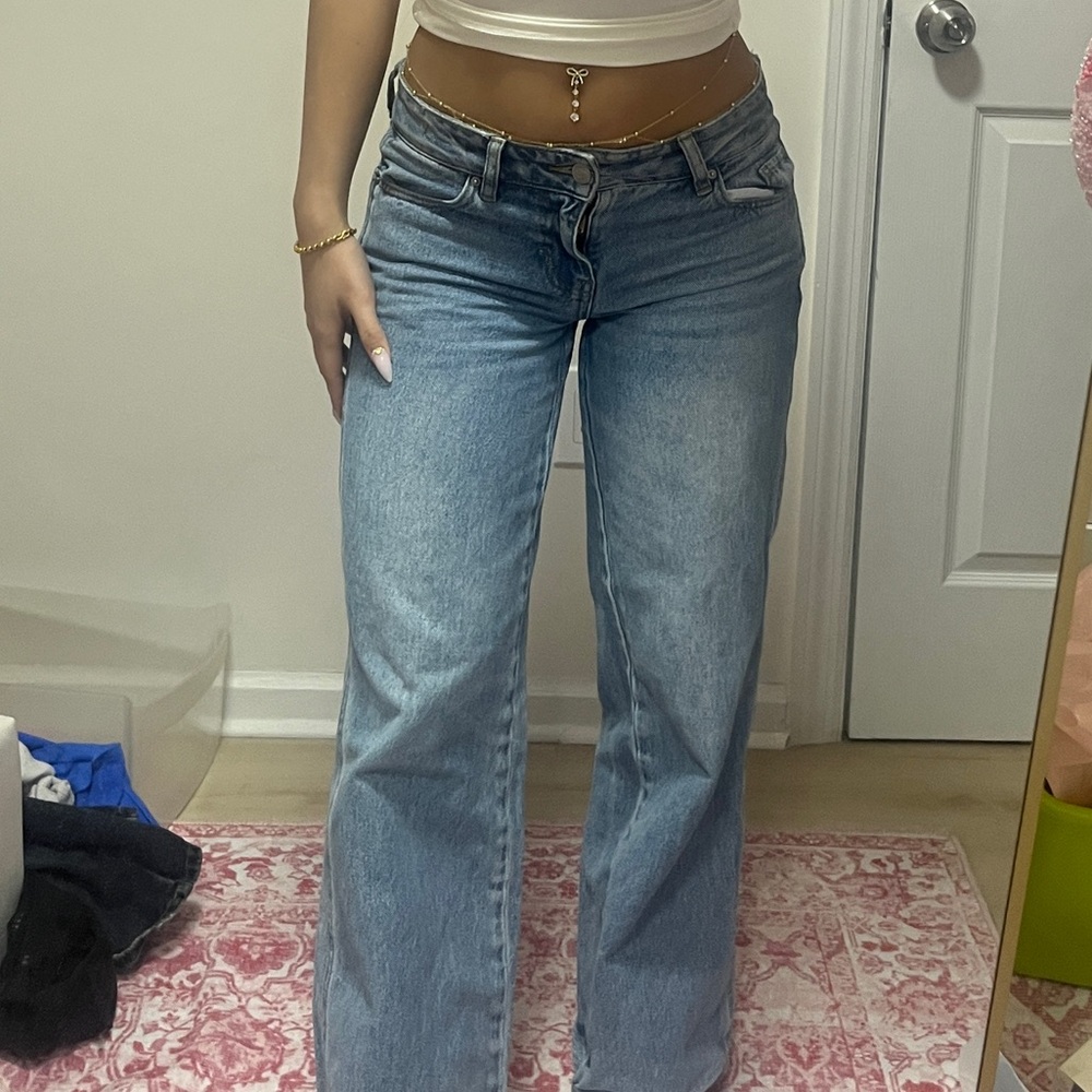 Pacsun Lowrise Baggy light denim bootcut jeans